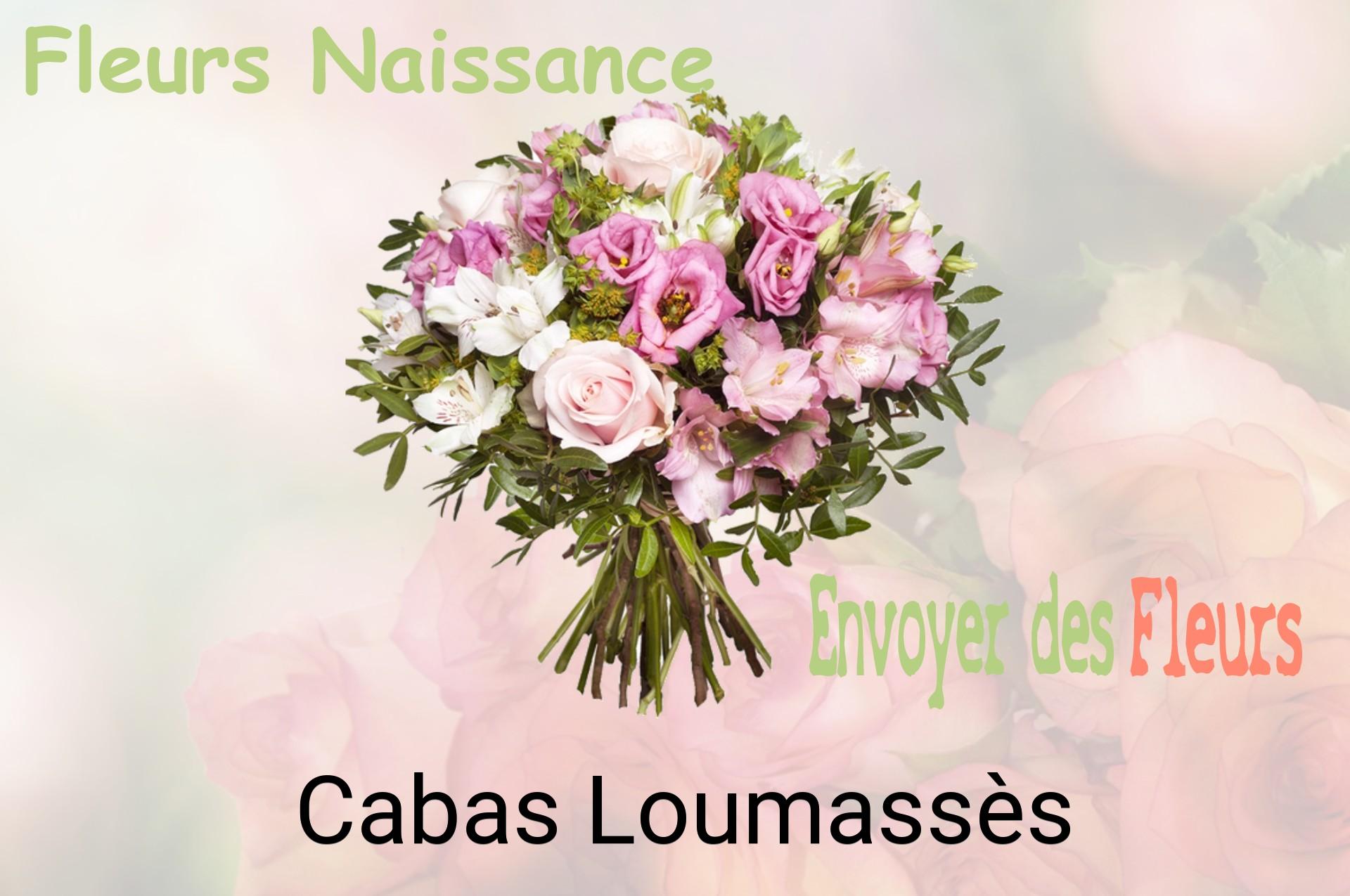 Bouquet de fleurs de naissance livré à Cabas-Loumassès